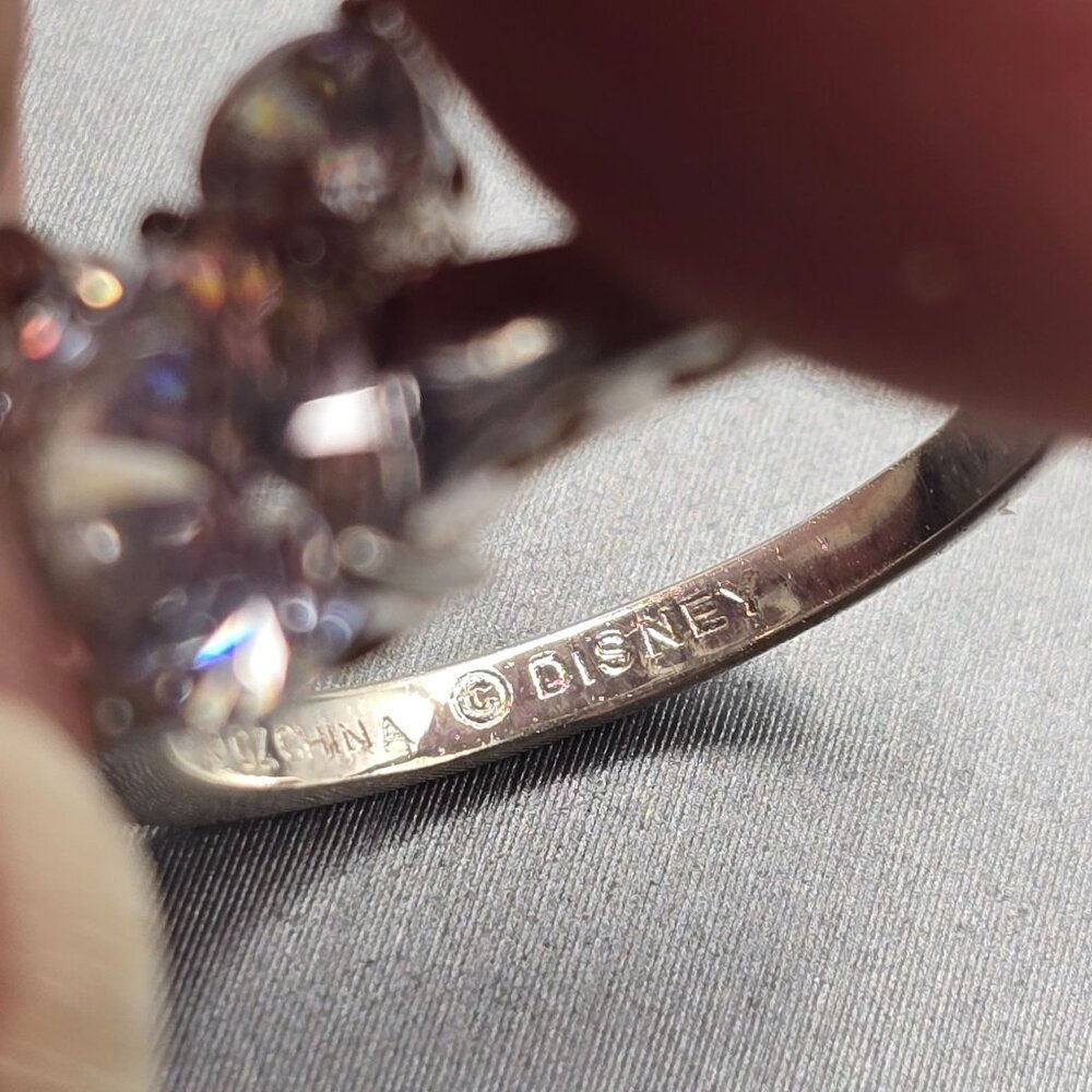 Disney Sterling CZ Ring | Mickey Mouse Ears | Dreams Do Come True | Size 5 - Picture 7 of 14